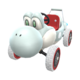 White Turbo Yoshi from Mario Kart Tour