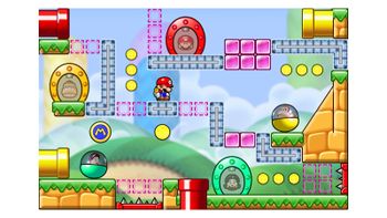 Miiverse screenshot of the 9th official level in the online community of Mario vs. Donkey Kong: Tipping Stars