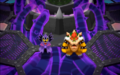 Bowser and Antasma at the central source of the vines.