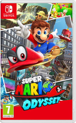 European box art of Super Mario Odyssey.