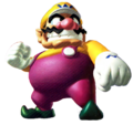 Wario striking a pose