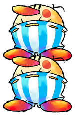 Artwork of the Big Burt Bros. in Yoshi's Island DS