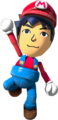 A Mii dressed as Mario