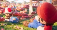 A screenshot from the The Super Mario Bros. Movie teaser trailer