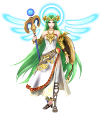 Artwork of Palutena, from Super Smash Bros. for Nintendo 3DS / Wii U.