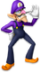 Artwork of Waluigi for Mario Party 10 (reused for Mario Kart Tour)