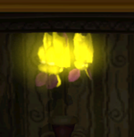 Gold bats in the game Luigi's Mansion.