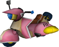 The model for Princess Peach's Sugarscoot from Mario Kart Wii