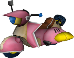 The model for Princess Peach's Sugarscoot from Mario Kart Wii