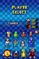 Bumper on the Diddy Kong Racing DS character selection menu