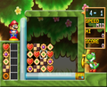 Round 4 of Action Mode, from Yoshi no Cookie in Nintendo Puzzle Collection; using the background of Jungle Rhythm...