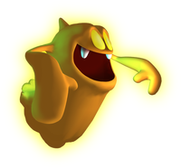 Gold Ghost artwork from Luigi's Mansion.