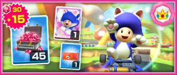 The Cat Toad Pack from the May 2022 Peach vs. Bowser Tour in Mario Kart Tour