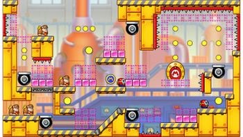 Miiverse screenshot of the 32nd official level in the online community of Mario vs. Donkey Kong: Tipping Stars