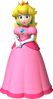 Artwork of Princess Peach for Mario & Sonic at the Olympic Winter Games (also used for Fortune Street and New Super Mario Bros. 2)