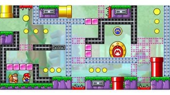 Miiverse screenshot of the 76th official level in the online community of Mario vs. Donkey Kong: Tipping Stars