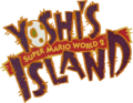 Super Mario World 2: Yoshi's Island preliminary logo ("SUPER MARIO WORLD 2")