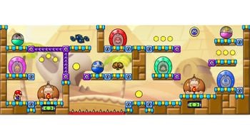 Miiverse screenshot of the 15th official level in the online community of Mario vs. Donkey Kong: Tipping Stars