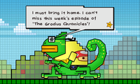 Francis mentioning The Grodus Chronicles.