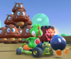 Thumbnail of the Roy Cup challenge from the Hammer Bro Tour; a Goomba Takedown challenge set on SNES Donut Plains 1 (reused as the Monty Mole Cup's bonus challenge in the 2021 Trick Tour and the Ludwig Cup's bonus challenge in the 2022 Doctor Tour)