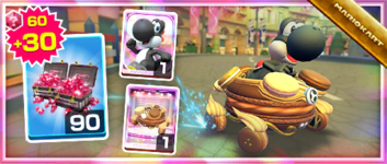 The Choco Macharon Pack from the 2021 Paris Tour in Mario Kart Tour