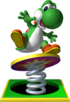 Artwork of Yoshi for Mario Party 4