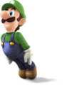 Artwork of Luigi, from Super Smash Bros. for Nintendo 3DS / Wii U.