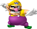 Artwork of Wario for Mario Party DS (reused for Mario Party: Island Tour and Mario & Sonic at the Rio 2016 Olympic Games)