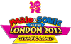 English logo for Mario & Sonic at the London 2012 Olympic Games, for use on white backgrounds