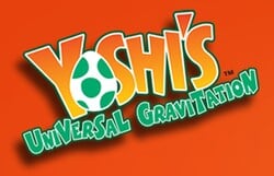 European logo for Yoshi Topsy-Turvy, known as Yoshi's Universal Gravitation