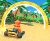 Thumbnail of the Daisy Cup challenge from the 2019 Paris Tour; a Ring Race challenge set on 3DS Cheep Cheep Lagoon (reused as the Bowser Cup's bonus challenge in the Marine Tour and the Daisy Cup's bonus challenge in the 2021 Summer Tour)