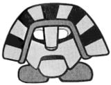 Artwork of a Tsutan'ōmen, an enemy from Donkey Kong