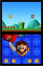 Screenshot from the unreleased tech demo, Mario's Face