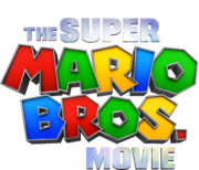 English/International logo for The Super Mario Bros. Movie, with transparent background and Nintendo+Illumination logos.