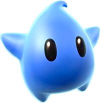 Super Mario Galaxy promotional artwork: A Blue Luma