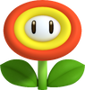 Artwork of a Fire Flower for New Super Mario Bros. 2