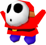 A Woozy Guy model from Yoshi's New Island