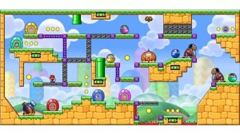 Miiverse screenshot of the 36th official level in the online community of Mario vs. Donkey Kong: Tipping Stars