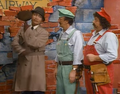 Inspector Gadget helping Mario and Luigi in "Treasure of the Sierra Brooklyn".