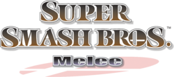 The logo for Super Smash Bros. Melee