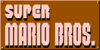 The in-game logo for Super Mario Bros.