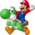 Mario riding Yoshi