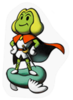 A Sticker of Prince Peasley.