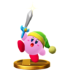 Sword Kirby's trophy render from Super Smash Bros. for Wii U