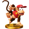 Diddy Kong trophy from Super Smash Bros. for Wii U