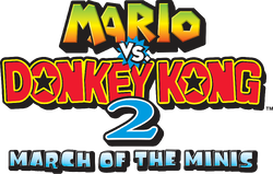 Early logo for Mario vs. Donkey Kong 2: March of the Minis