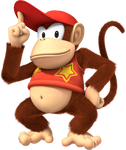 Artwork of Diddy Kong from Mario & Sonic at the Rio 2016 Olympic Games