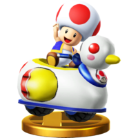 Toad + Quacker trophy from Super Smash Bros. for Wii U