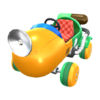 Green-Yellow Capsule Kart from Mario Kart Tour