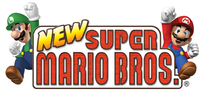 Early logo of New Super Mario Bros.